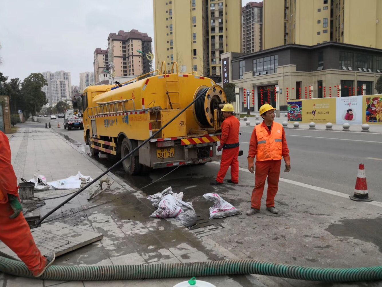 站前排污管道清淤-管道清洗